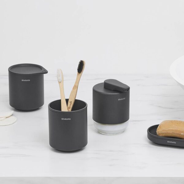 Кутия за аксесоари за баня Brabantia MindSet Mineral Infinite Grey - Technomani