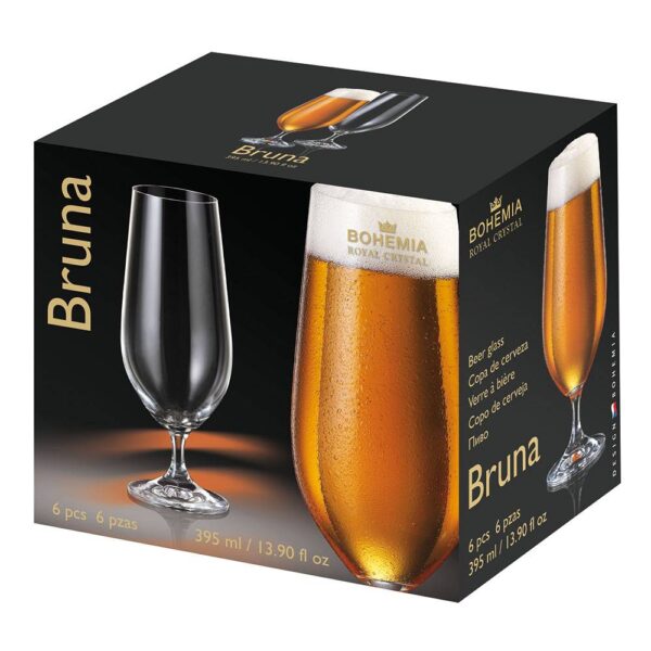 Чаша за бира Bohemia Royal Bruna 395ml, 6 броя - Technomani
