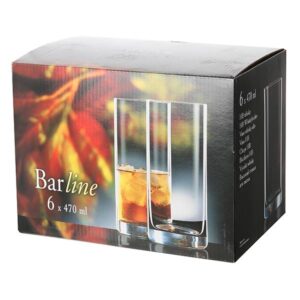 Чаша за вода Bohemia Royal Barline 470ml, 6 броя - Technomani