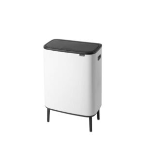 Кош за смет Brabantia Bo Touch Hi 2x30L, White - Technomani