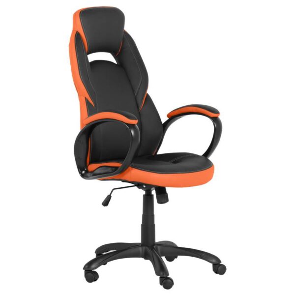 Геймърски стол Carmen 7511 - черно-оранжев - Technomani