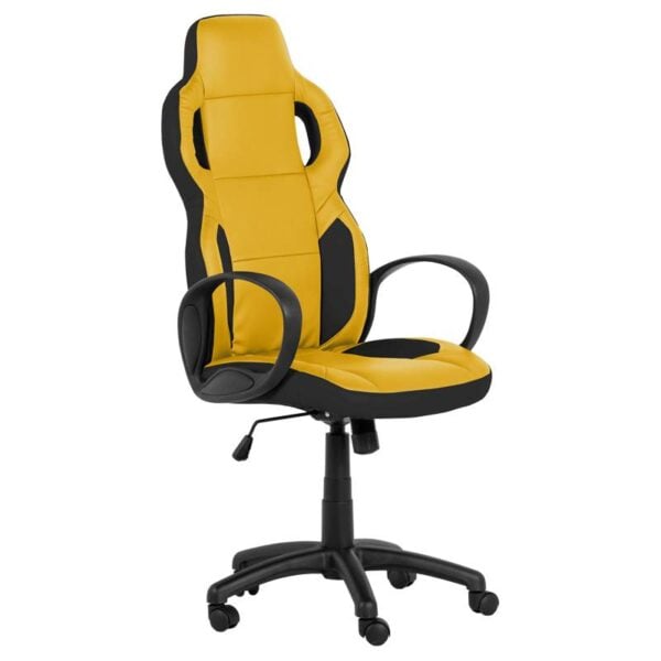 Геймърски стол Carmen 7510 - черно-жълт - Technomani