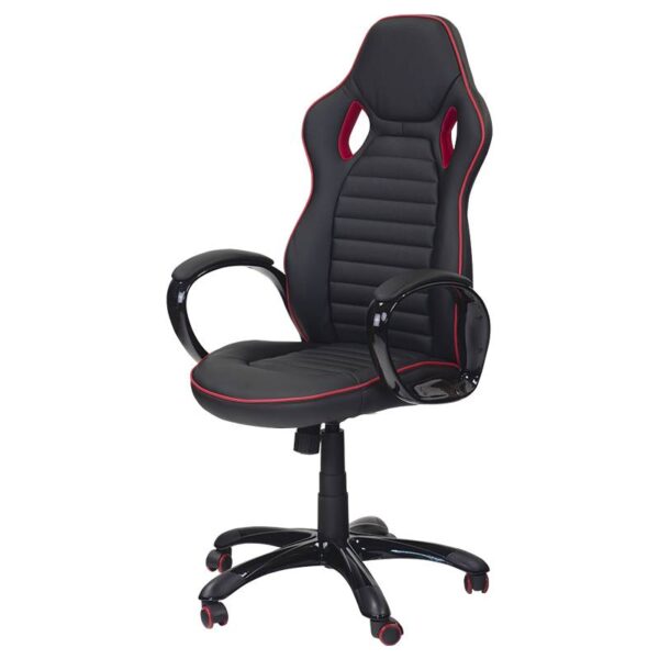 Геймърски стол Carmen 7502 - черно-червен - Technomani