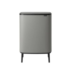 Кош за смет Brabantia Bo Touch Hi 60L, Mineral Concrete Grey - Technomani