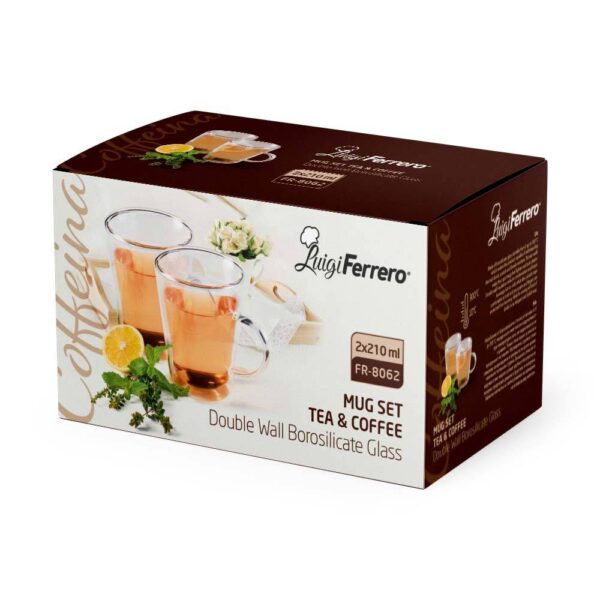 Чаша за чай и кафе Luigi Ferrero Coffeina FR-8062 210ml, 2 броя - Technomani