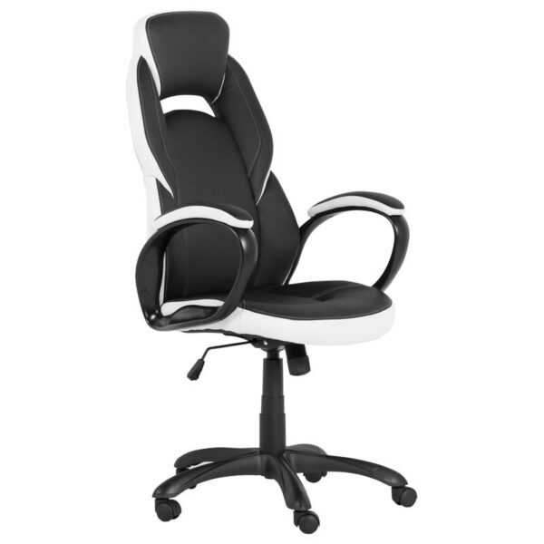 Геймърски стол Carmen 7511 - черно-бял - Technomani