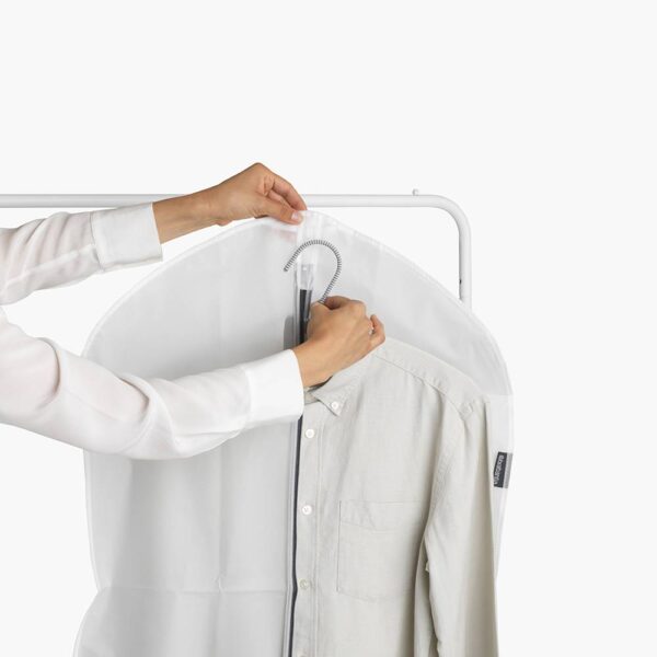 Комплект калъфи за дрехи Brabantia, размер M, 60x100cm, Transparent/Grey 2 броя - Technomani