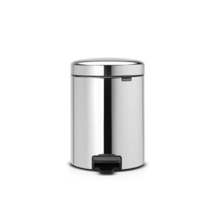 Кош за смет с педал Brabantia NewIcon 5L, Brilliant Steel - Technomani