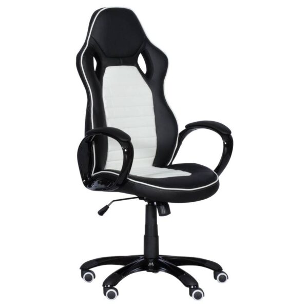 Геймърски стол Carmen 7502 - бял-черен - Technomani