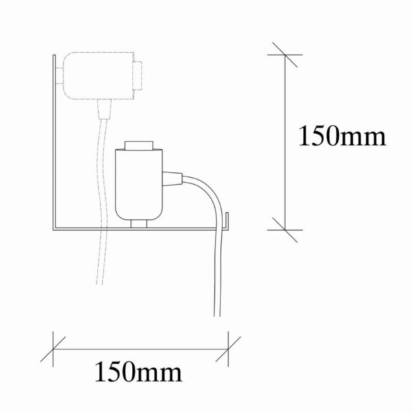 Стенна лампа Sheen 521SHN2191, Метално тяло, 40х15см, IP20, E27, Черен - Technomani