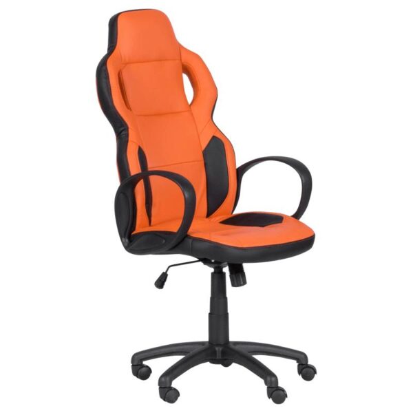 Геймърски стол Carmen 7510 - черно-оранжев - Technomani