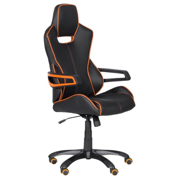 Геймърски стол Carmen 7513 - черно-оранжев - Technomani