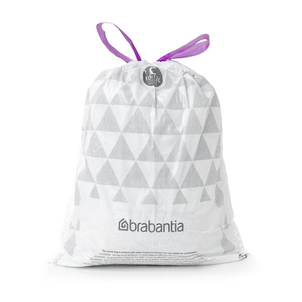 Торба за кош Brabantia PerfectFit Sort&Go/Silent/Touch размер C, 10-12L, 10 броя, ролка - Technomani