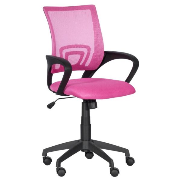 Работен офис стол Carmen 7050 - розов - Technomani