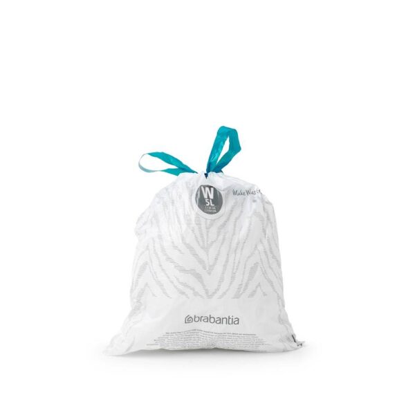 Торба за кош Brabantia PerfectFit NewIcon N размер W, 5L, 60 броя, пакет - Technomani