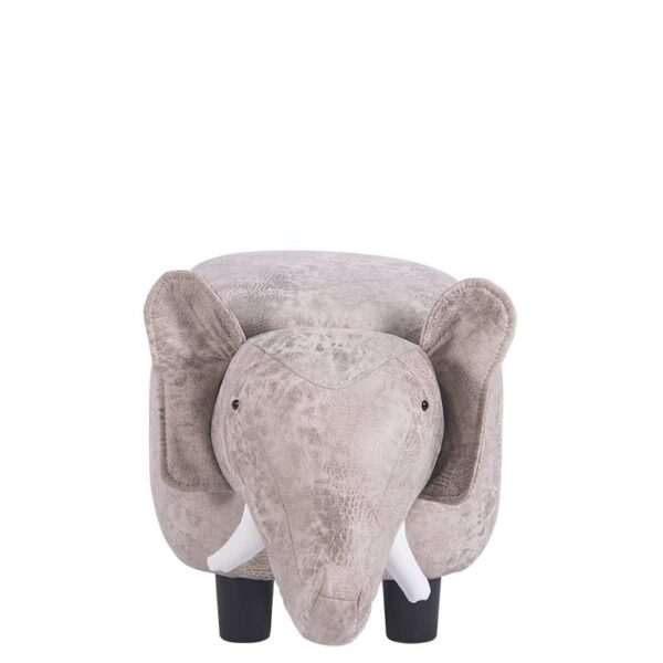 Детска табуретка с ракла - сив слон - Technomani