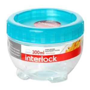 Буркан Lock & Lock Interlock INL306B 300ml, петролено зелен - Technomani