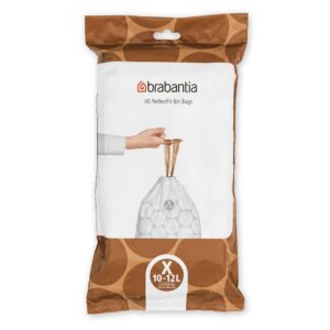 Торба за кош Brabantia PerfectFit NewIcon/Bo N размер X Торба за кош Brabantia PerfectFit NewIcon/Bo N размер X, 10-12L, 40 броя, пакет - Technomani