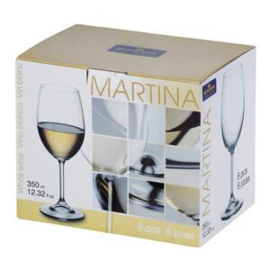 Чаша за вино Bohemia Royal Martina 350ml, 6 броя - Technomani