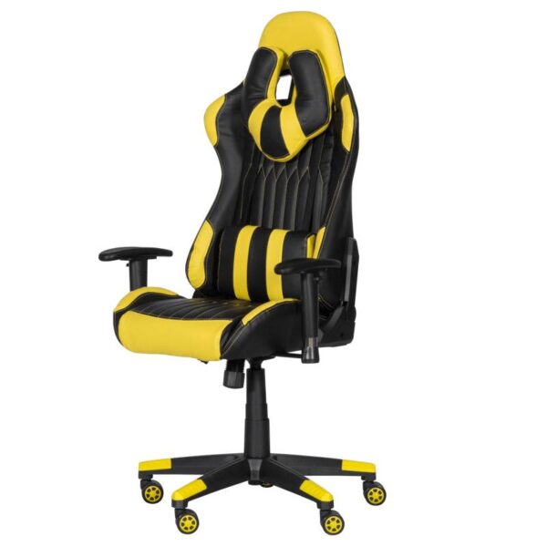 Геймърски стол Carmen 6193 - черен - жълт - Technomani