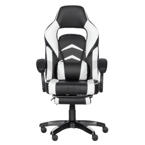 Геймърски стол Carmen 6198 - черен-бял - Technomani