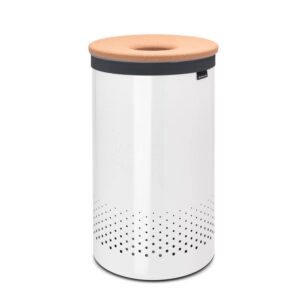 Кош за пране Brabantia 60L, White, корков капак - Technomani