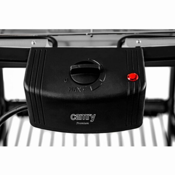 Електрическа скара на стойка Camry CR 6612, 2000W, Термостат, Светлинен индикатор, Черен - Technomani