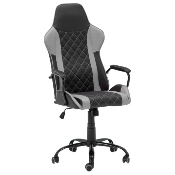 Геймърски стол Carmen 6310 - черен - сив - Technomani