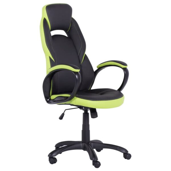 Геймърски стол Carmen 7511 - черно-зелен - Technomani