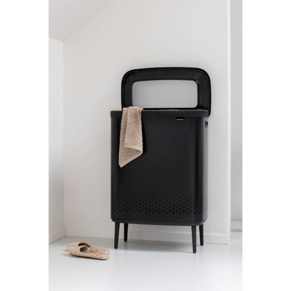 Кош за пране Brabantia Bo 2x45L, Matt Black - Technomani