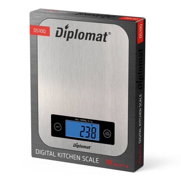 Везна DIPLOMAT DS10Q ел.кухненска, INOX, 10kg - Technomani
