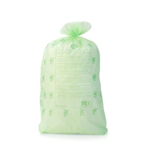 Торба за кош Brabantia PerfectFit Touch размер K, 10L, 10 броя, зелени, биоразградими, ролка - Technomani