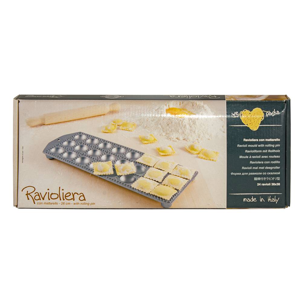Уред за равиоли Eppicotispai 24 бр. 40х40 mm + точилка Уред за равиоли Eppicotispai 24 бр. 40х40 mm + точилка