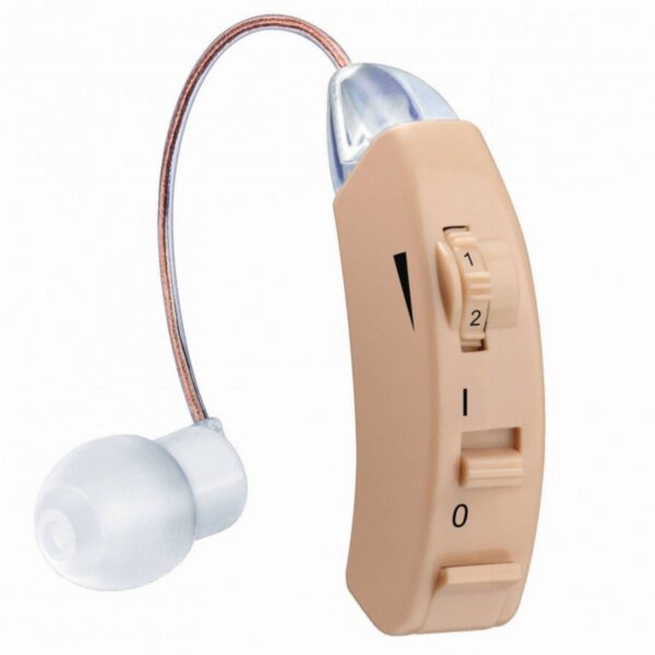 Слухов апарат Beurer HA 50, 128 dB, Зад ухото, Включени батерии, Бежов - Technomani