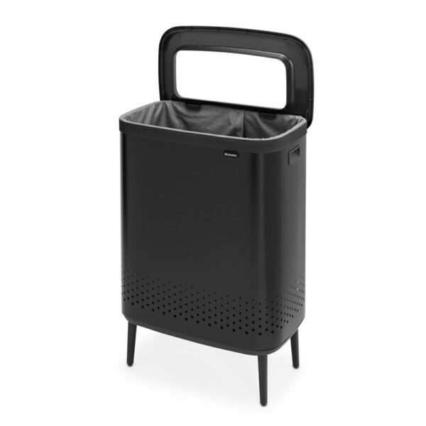 Кош за пране Brabantia Bo 2x45L, Matt Black - Technomani