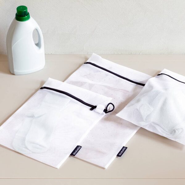 Комплект торби за деликатно пране Brabantia White/Grey, 3 броя в два размера - Technomani