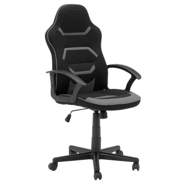 Геймърски стол Carmen 6309 - черен - сив - Technomani