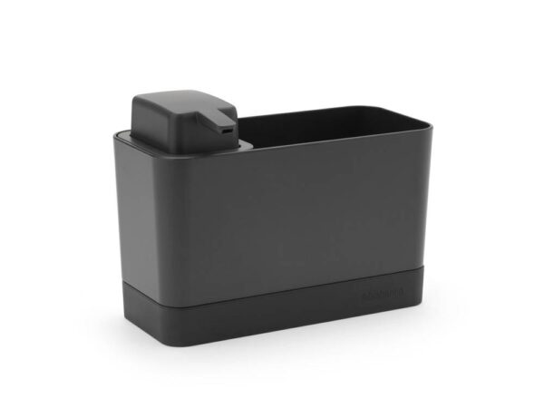Органайзер за мивка с дозатор за течен сапун Brabantia SinkSide Dark Grey - Technomani