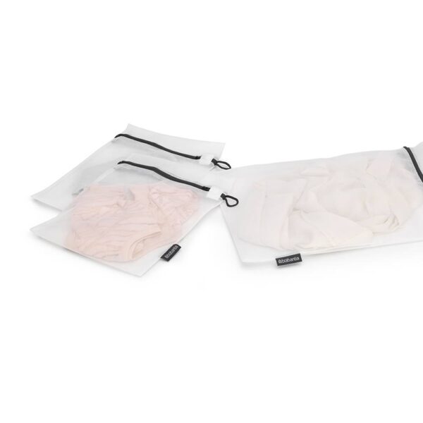 Комплект торби за деликатно пране Brabantia White/Grey, 3 броя в два размера - Technomani