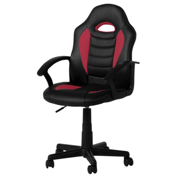 Детски стол Carmen 7526 - черно-червен - Technomani