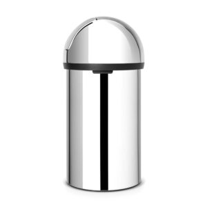 Кош за смет Brabantia Push 60L, Brilliant Steel - Technomani