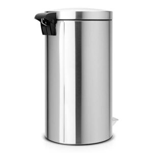 Кош за смет с педал Brabantia Silent Twin 2x20L, Matt Steel Fingerprint Proof - Technomani