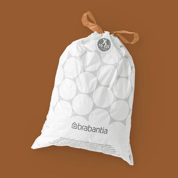 Торба за кош Brabantia PerfectFit NewIcon/Bo размер X, 10-12L, 10 броя, ролка - Technomani