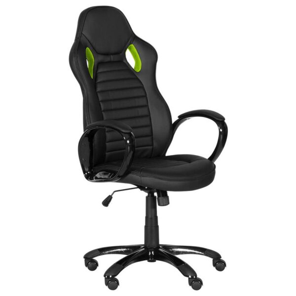 Геймърски стол Carmen 7502 - черно-зелен - Technomani