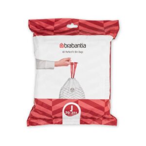 Торба за кош Brabantia PerfectFit Sort&Go/Bo размер J, 20-25L, 40 броя, пакет - Technomani