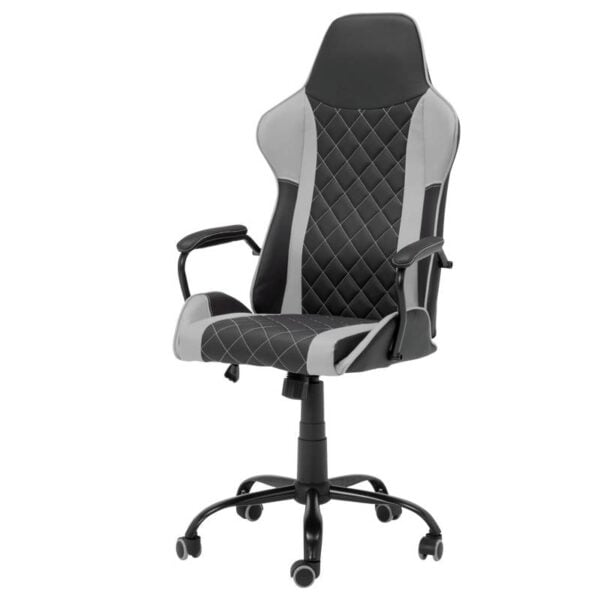 Геймърски стол Carmen 6310 - черен - сив - Technomani