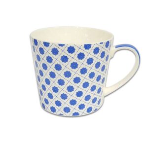 Чаша за чай и мляко Jameson + Taylor Florets Blue 450ml, Jumbo - Technomani