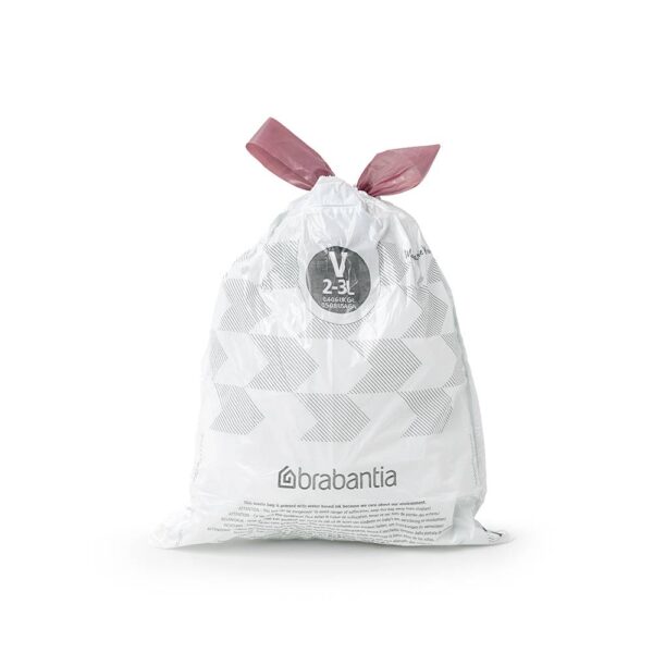 Торба за кош Brabantia PerfectFit NewIcon размер V, 3L, 10 броя, ролка - Technomani
