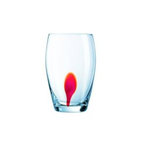 Чаша за вода Luminarc Drip Red 350ml, 4 броя - Technomani