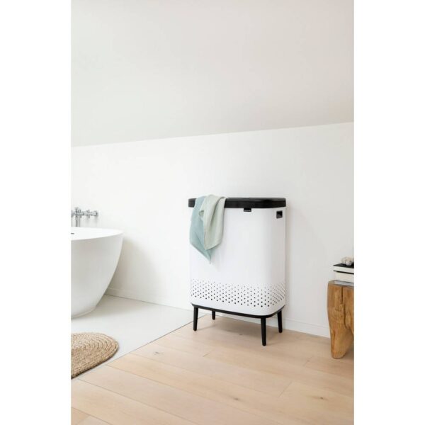 Кош за пране Brabantia Bo 2x45L, White - Technomani